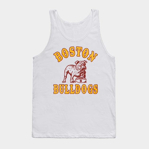 Defunct Boston Bulldogs Football Team Tank Top by Defunctland